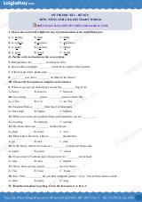 Đề thi học kì 2 Tiếng Anh 6 iLearn Smart World - Đề số 6
